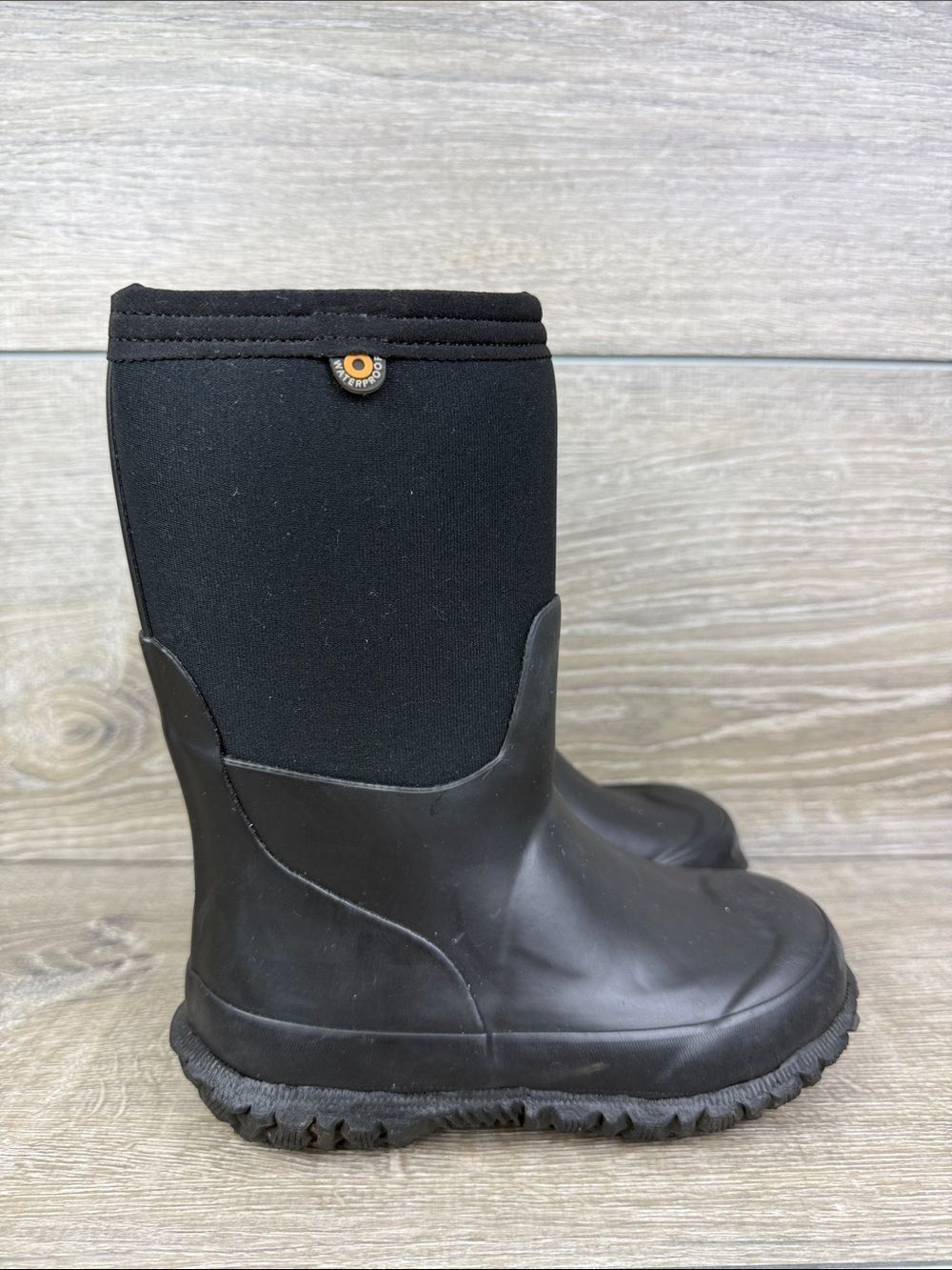 Bogs Classic II Waterproof -22f Toddler Boy Sz 11 Black Solid Pull On Rain Boots